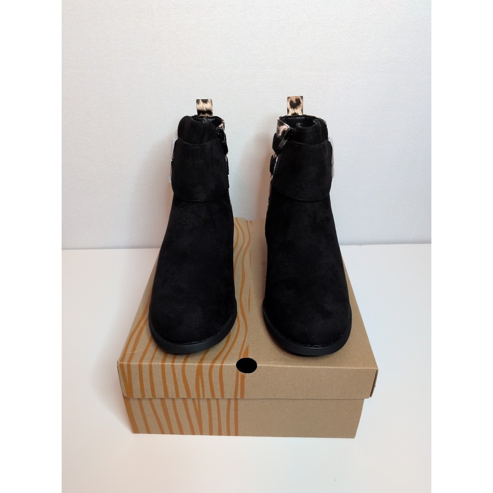 New Globalwin Women Boots‎ Black/Leopard US Size 8